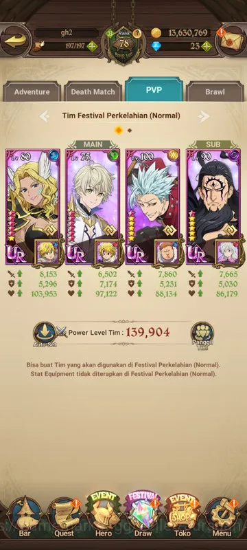 The Seven Deadly Sins: Grand Cross Accounts Global |1.8M CC| 4UR + Collab ChaHaein (Thor, Demo image 5