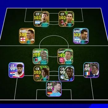 eFootball Accounts Legends & Iconic Players Mobile |PW 3105|BIGT Bellingham,Epic Puyol seedorf VanBasten Aguero Krkic,Shwt