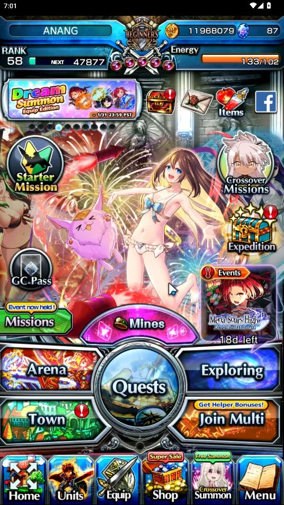 Grand Summoners Mid-Game Global|Rank 58|22 Ascend [InumutaTW,MomoTW,ShunaTW image 1