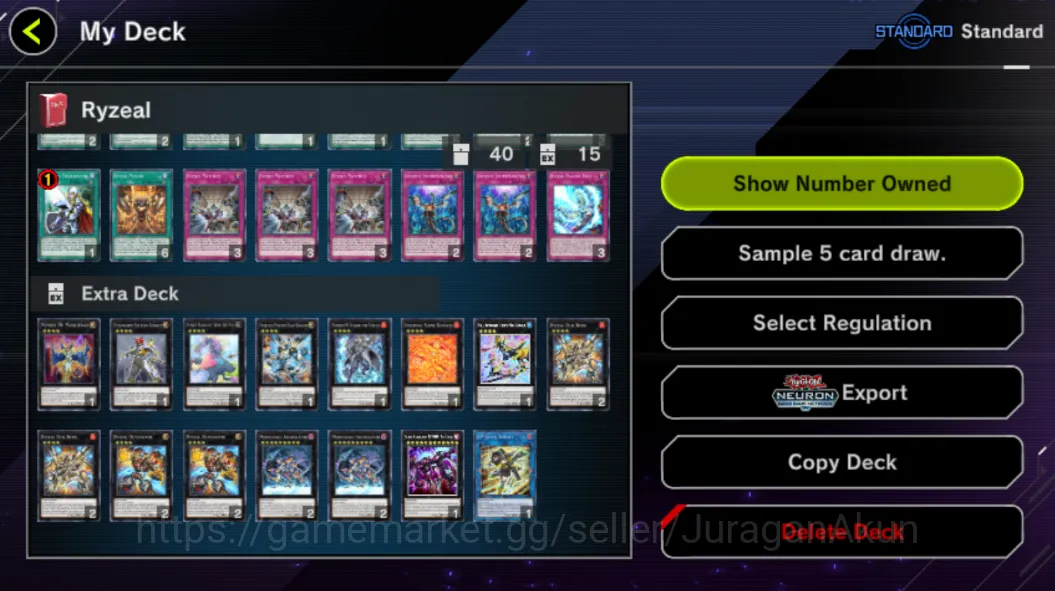 Yu-Gi-Oh! Master Duel Accounts Mid-Level Lv 18 | 18 Deck| Ryzeal, FS Control, Tearlament, Resonator, Dragonmaid Etc|Ranked 2