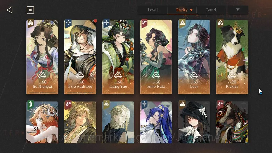 Reverse: 1999 Accounts Midgame [GLOBAL] 13 SSR | Jiu Ningzi P5, Eizo P2, Druvis P1, Liang Yue, Lucy, Anjo Nala, etc | Log 6