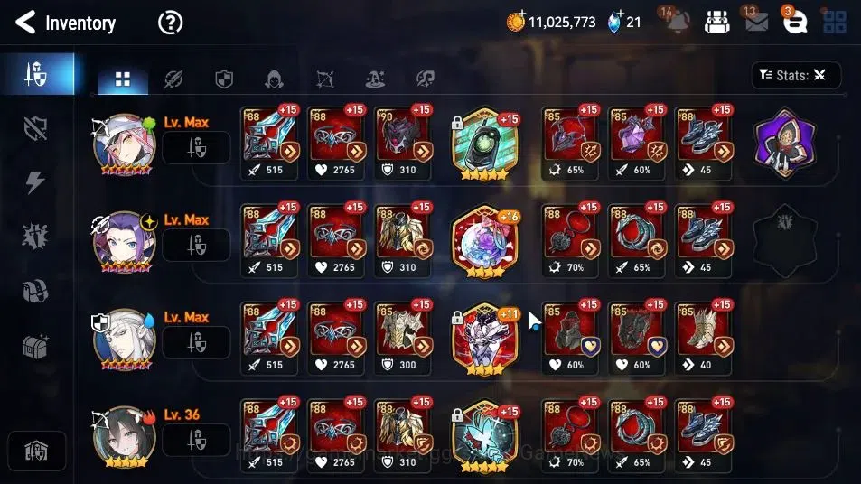 Epic Seven Accounts GLOBAL UnVerif|New Era|6 ML(ZIO,LC Bellona,NM Luna image 15