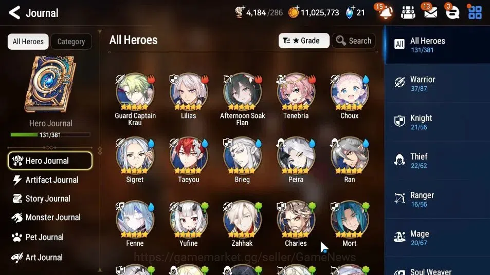 Epic Seven Accounts GLOBAL UnVerif|New Era|6 ML(ZIO,LC Bellona,NM Luna image 7