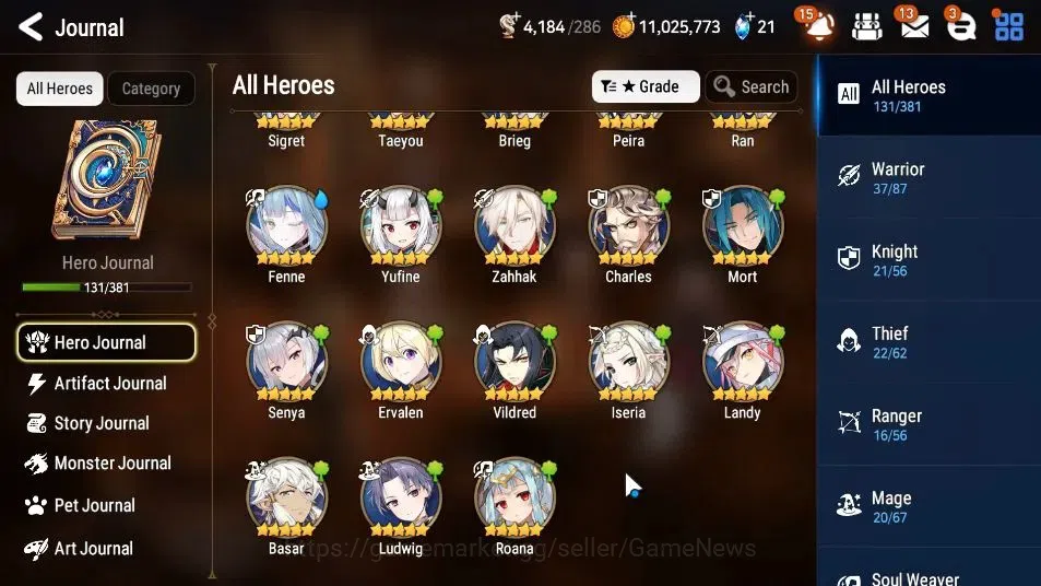 Epic Seven Accounts GLOBAL UnVerif|New Era|6 ML(ZIO,LC Bellona,NM Luna image 8