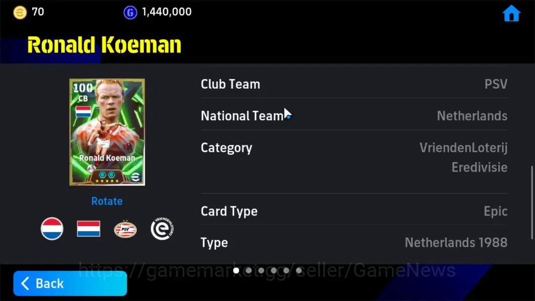 eFootball Accounts Android|Epic Ronald Koeman,Gabriel B,Andriy S,TFFC image 8