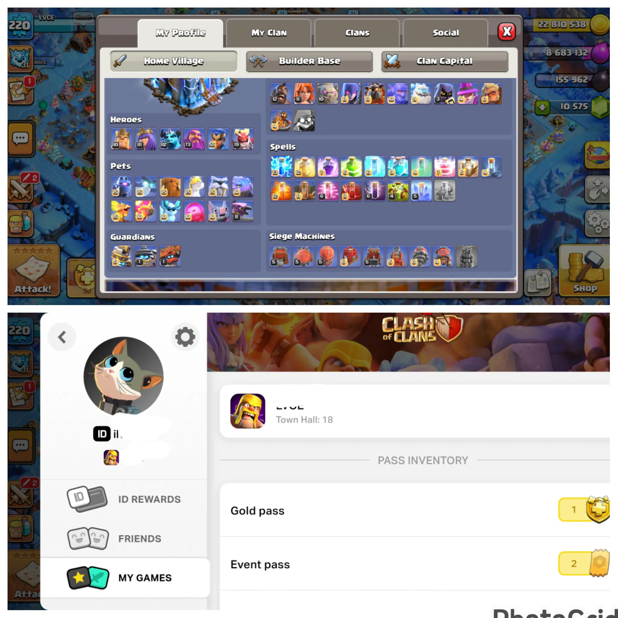 Clash of Clans Accounts High-End ENGINEREED MAXED TH 18 COLLECTOR RARE LVL 220 All Defense Level 1 WITH MANY EPIC MAX|EX 2