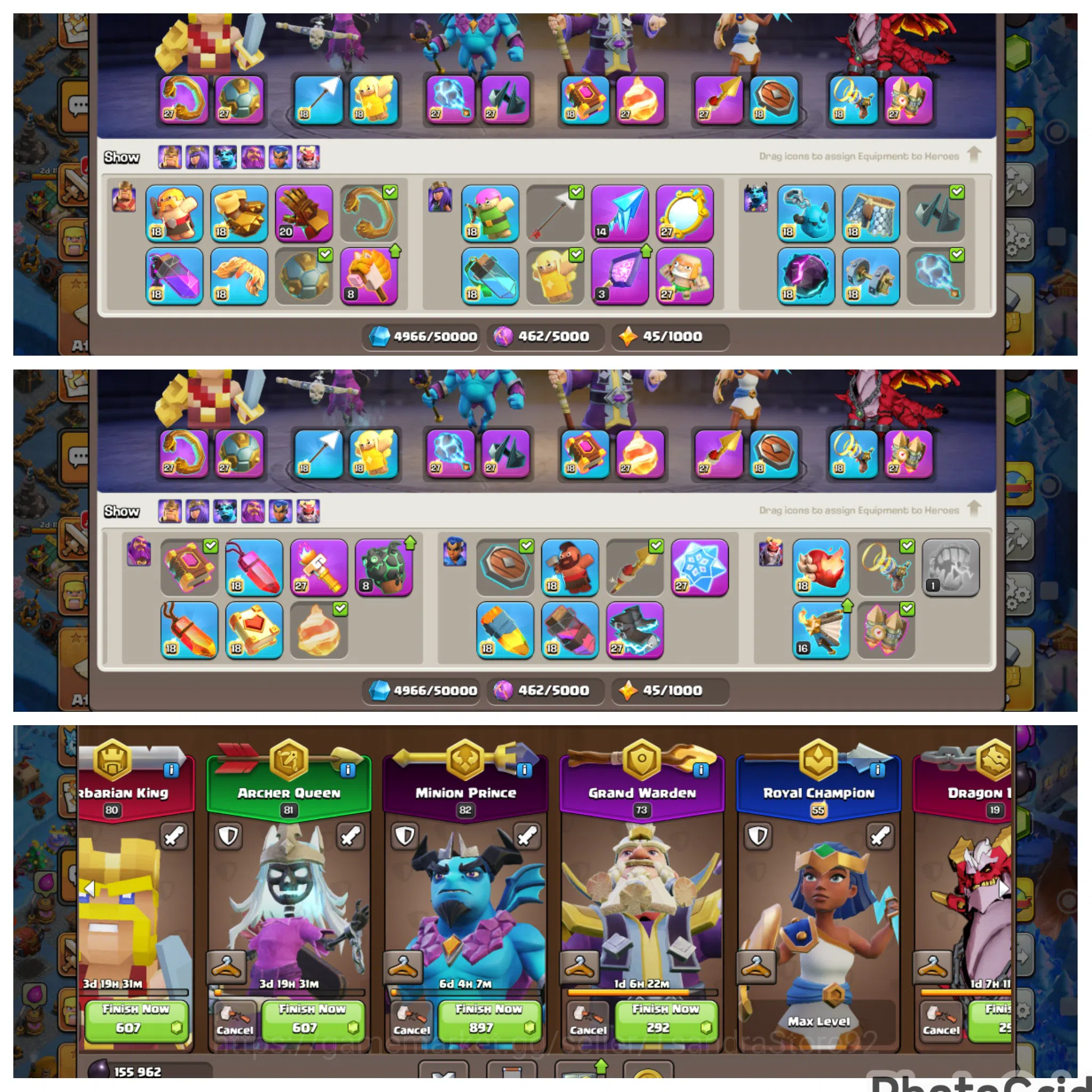 Clash of Clans Accounts High-End ENGINEREED MAXED TH 18 COLLECTOR RARE LVL 220 All Defense Level 1 WITH MANY EPIC MAX|EX 3