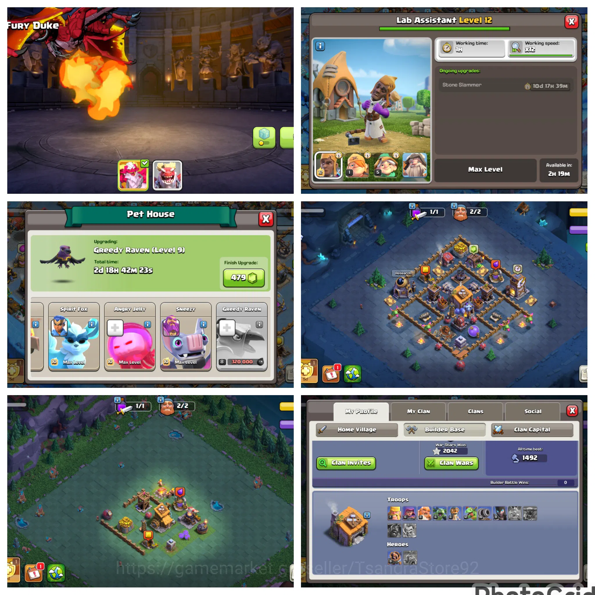 Clash of Clans Accounts High-End ENGINEREED MAXED TH 18 COLLECTOR RARE LVL 220 All Defense Level 1 WITH MANY EPIC MAX|EX 5