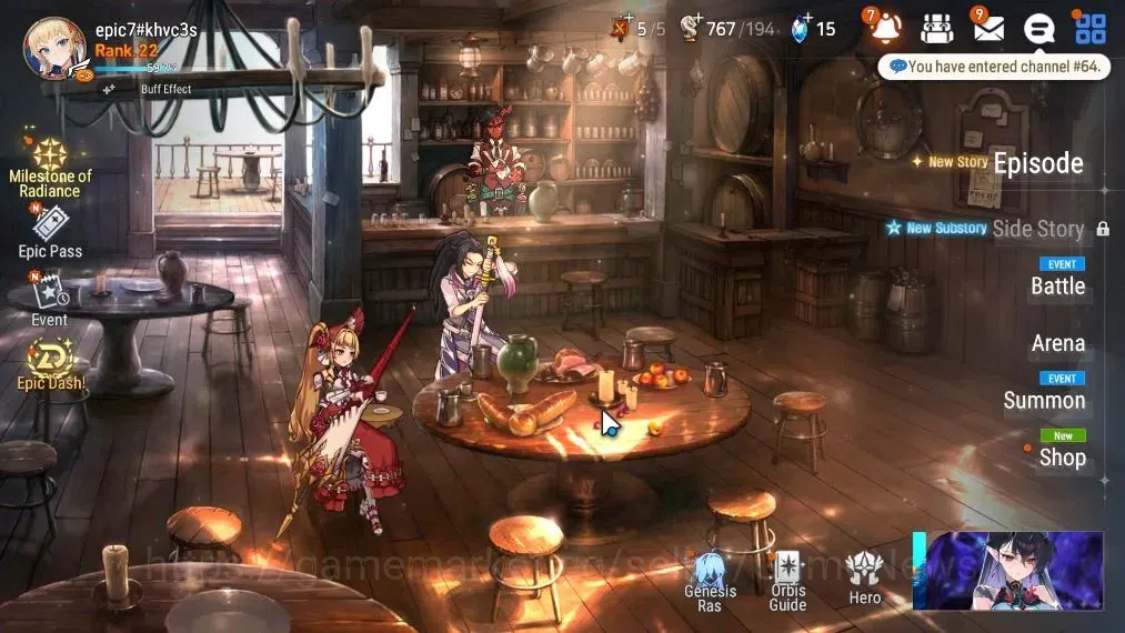 Epic Seven Accounts Limited Hero GLOBAL UnVerif|New Era| 2 ML (Tidal Rift ELvira,Last Rider Krau)+Tenebria,Iseria,Landy|450 1