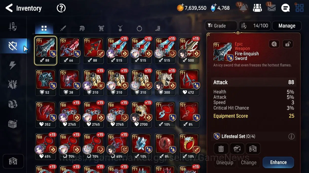 Epic Seven Accounts GLOBAL Unverif|New Era|2 ML(SALOME, NM Luna)+ Jenu image 15