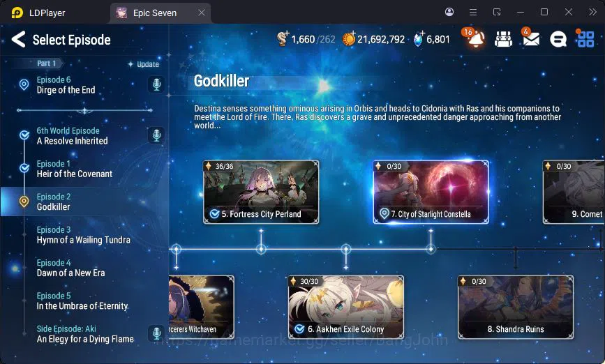 Epic Seven Accounts Global Unverif | 3ML | Vildred | Furious | Landy | image 14