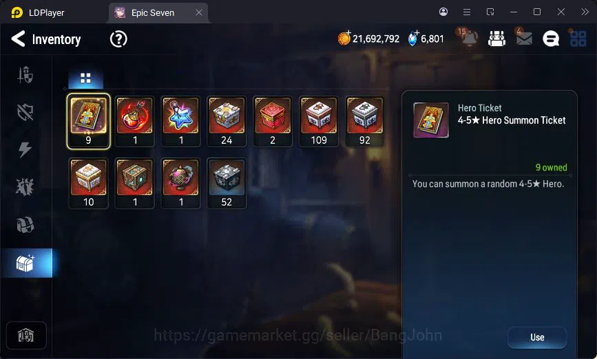 Epic Seven Accounts Global Unverif | 3ML | Vildred | Furious | Landy | image 8