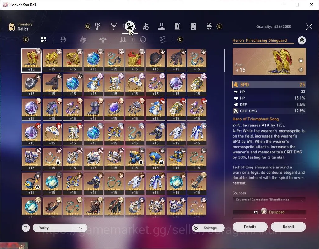 Honkai Star Rail Accounts Mid Game ASIA|TL 70|13 Limit|[Castorice,Tribbie E1,Sunday,Archer]+Sign,Kafka E1,The 8