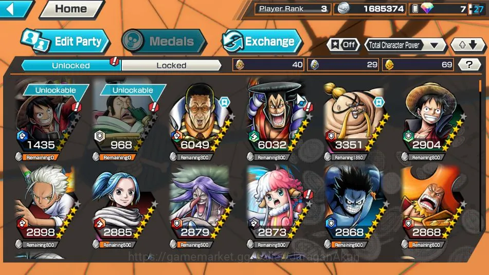 One Piece Bounty Rush Accounts Global| 3 META EX|Murakumo Sword Kizaru Borsalino, image 5