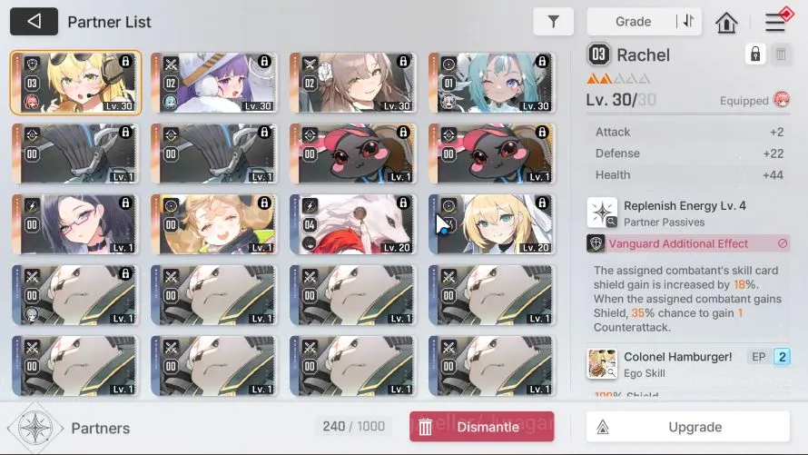 Chaos Zero Nightmare Accounts GLOBAL LV32 | 3SSR(MeilinM1 Khalipe Yuki)+ 10SR(TressaM2,LucasM1,Etc) 10SR 2