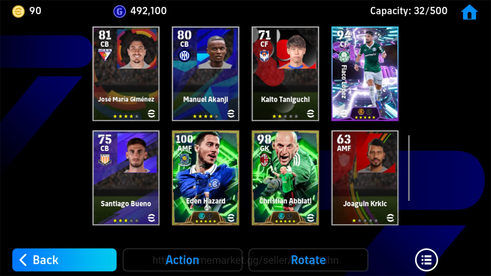 eFootball Accounts power 2889 | Eden Hazard | Christian Abbiati | EFB image 5