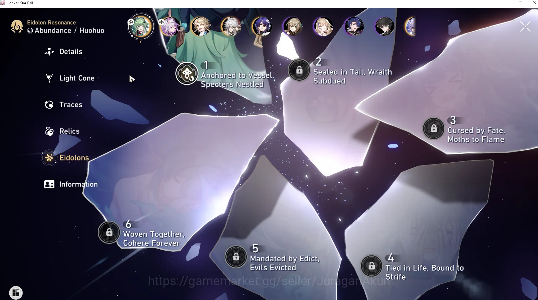 Honkai Star Rail Accounts Mid Game Asia [TL58] 4 Limited (Castorice,DrRatio,HuoHuo,JingYuan,Luocha and ETC)|Take Email|CHECK 8
