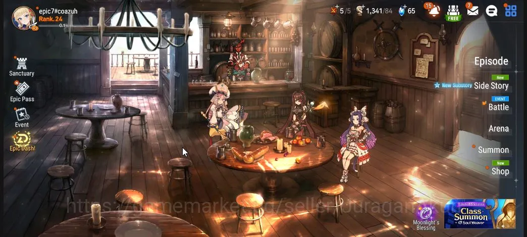 Epic Seven Accounts Starter Global Unverif|Good Starter|2ML(Solitaria of the Snow,Requiem Roana)|Poh On|Bless On|LogStove 2