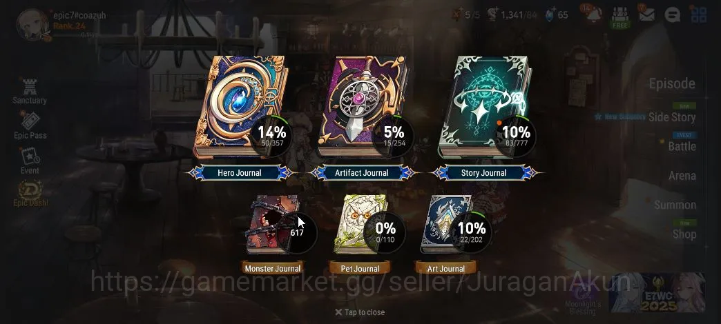Epic Seven Accounts Starter Global Unverif|Good Starter|2ML(Solitaria of the Snow,Requiem Roana)|Poh On|Bless On|LogStove 4