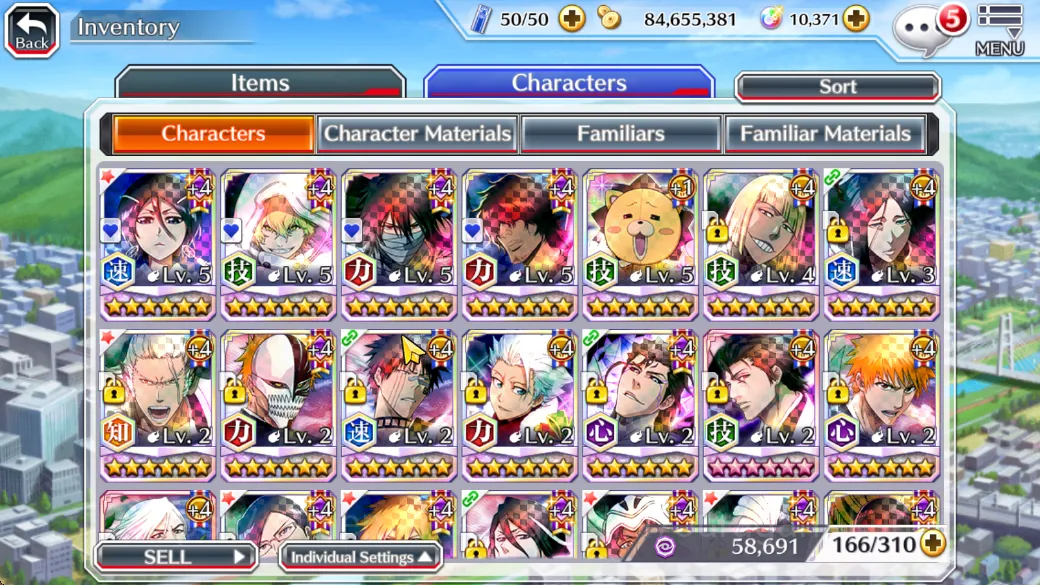 Bleach: Brave Souls Accounts Mid-Tier GLOBAL 10K ORB|5 Char 5/5(Rukia10TH,Gremmy9TH,Ichigo9TH,Chat) Lv200 up|Fresh Story|CE 3