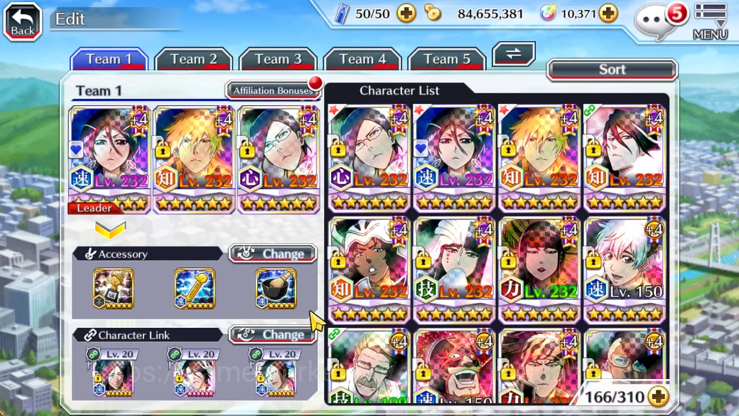 Bleach: Brave Souls Accounts Mid-Tier GLOBAL 10K ORB|5 Char 5/5(Rukia10TH,Gremmy9TH,Ichigo9TH,Chat) Lv200 up|Fresh Story|CE 5