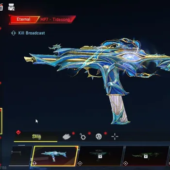 Blood Strike Accounts Collab Skin Asia|Eternal MP7 TideSong Lv2+Melee Staff|Collab Lucha Strike Mr Iguana,AOT Female