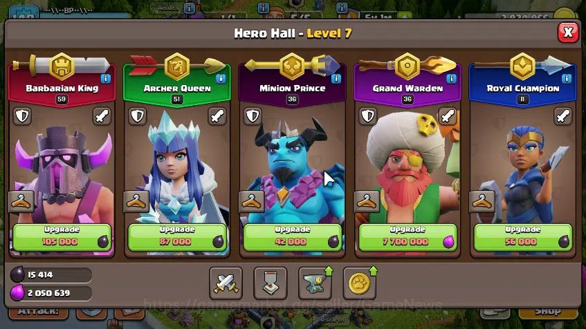 Clash of Clans Accounts TH 16 - BH 6|Limited Skin|LV 148|HH 7|BK 59,AQ 51, image 9