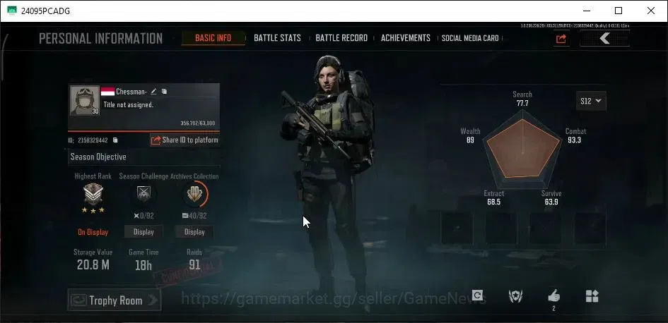 Arena Breakout Accounts MOBILE Lv30|SV 20M|CV 14M| Peace + Wire Set | AKS  image 2