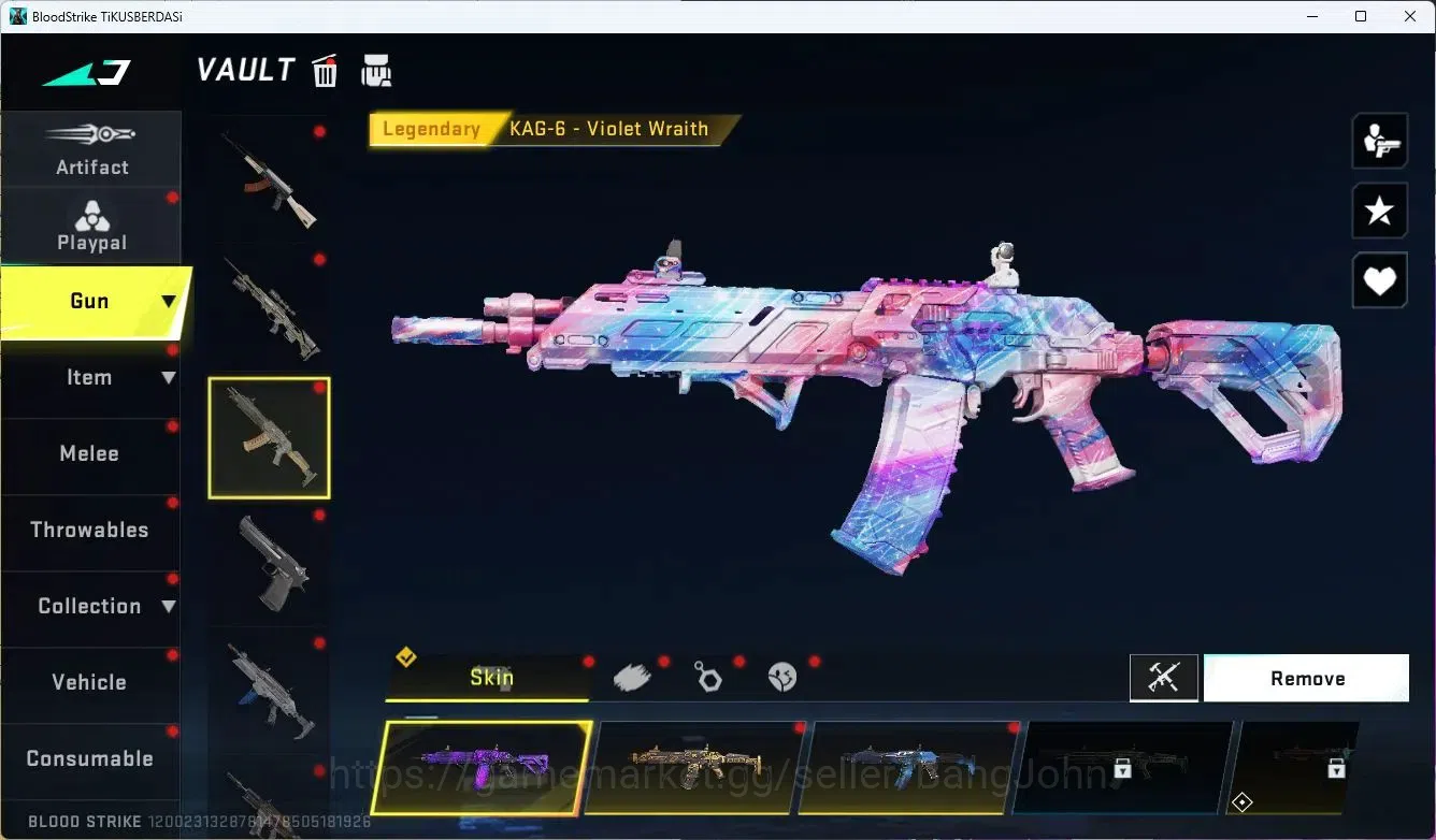 Blood Strike Accounts ASIA| ZERO striker (EVO Skill) | 7 Legendary Guns  image 5