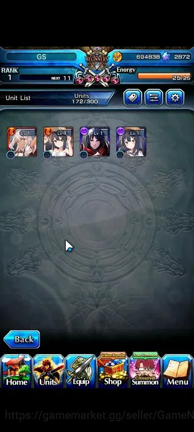 Grand Summoners Accounts Global|Rank 1|2872 cc Ready Gacha|4 Ascend|Summer  image 4