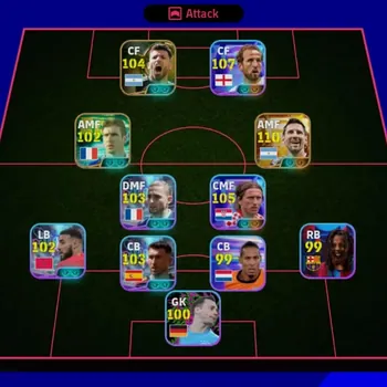 eFootball Accounts Meta Player Ovr 3176 | Big time Messi World Cup x Harry Kane World Cup x Modric World Cup