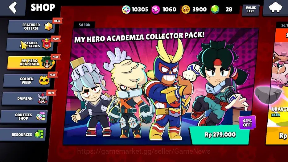 Brawl Stars Accounts 1002 Trophy|10K Bling|16 Brawlers 3 Max Lvl|1 Legend Skins [Tusked Nita] 3 Epic Skins [Doctor Edgar]|CN 5