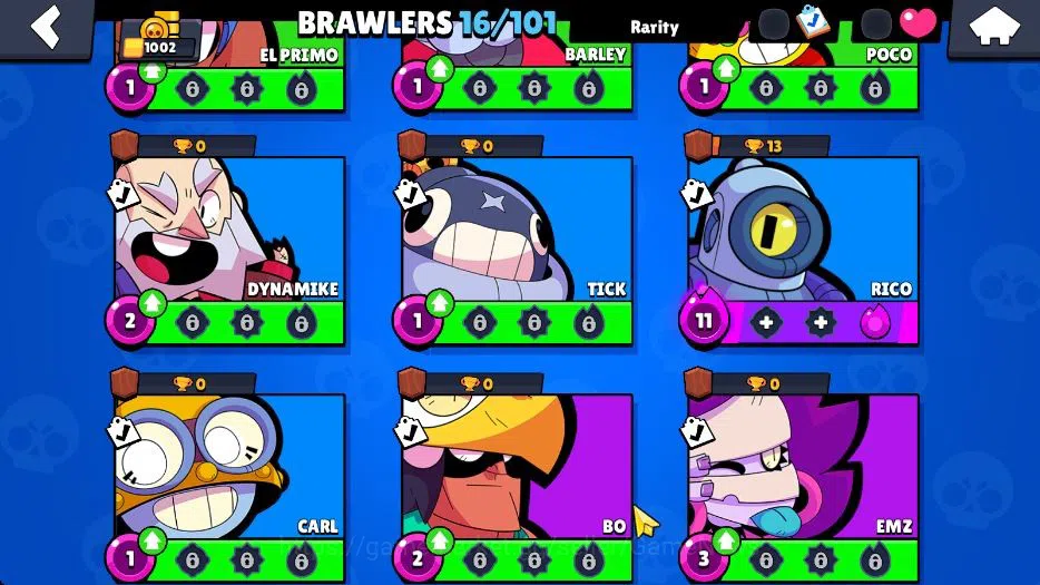 Brawl Stars Accounts 1002 Trophy|10K Bling|16 Brawlers 3 Max Lvl|1 Legend Skins [Tusked Nita] 3 Epic Skins [Doctor Edgar]|CN 8