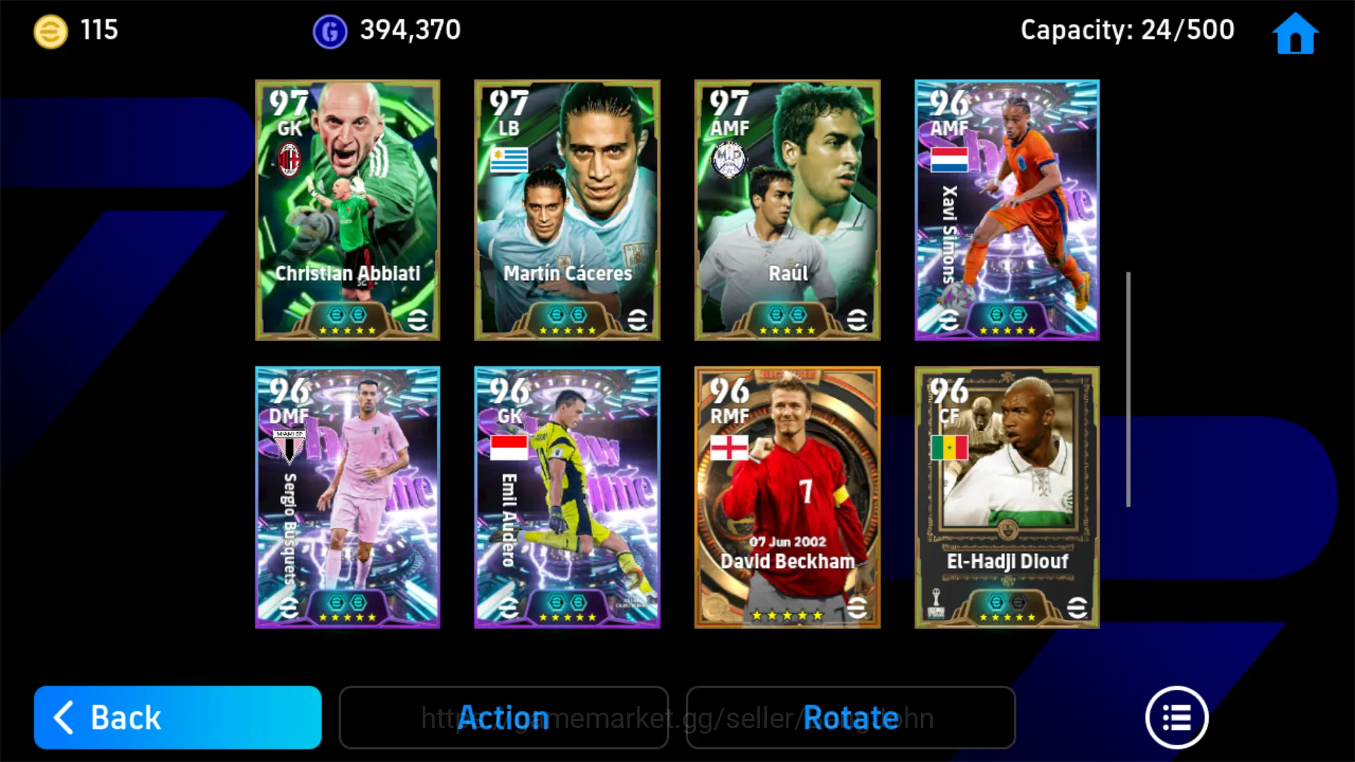 eFootball Accounts Others power 3213 | carlos tevez epic db | pele epic db | xavi simons show time | vitinha show time 4