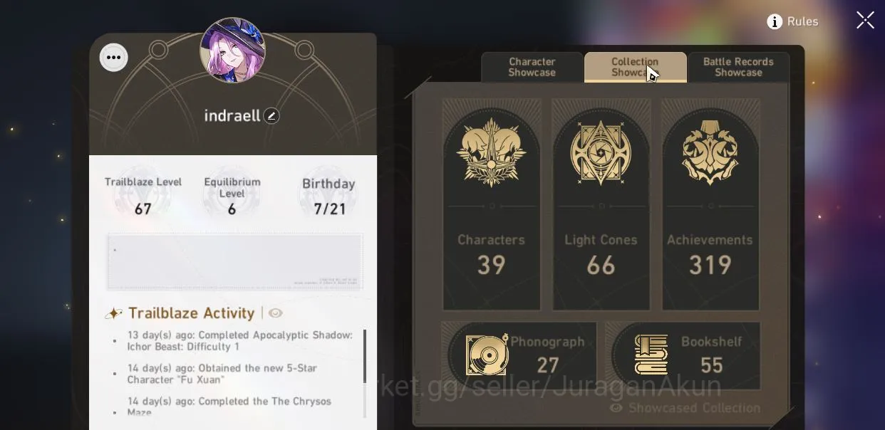 Honkai Star Rail Accounts ASIA|TL67|9 Limited [Jade,Luocha,The Herta,Aglaea+ image 2
