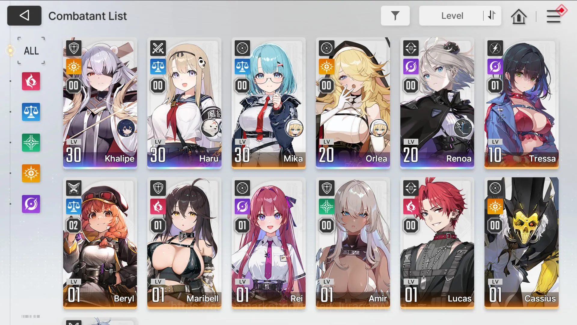 GLOBAL Lv21|4 SSR(Khalipe,Hrus,Orlea,Renoa)7SR (Tressa M1,Beryl m2+Prism,Maribell M1,Lucas+Prism)|Log Stove|CheckSS(CZN894) Chaos Zero Nightmare Accounts GLOBAL Lv21|4 SSR(Khalipe,Hrus,Orlea,Renoa)7SR (Tr image 1