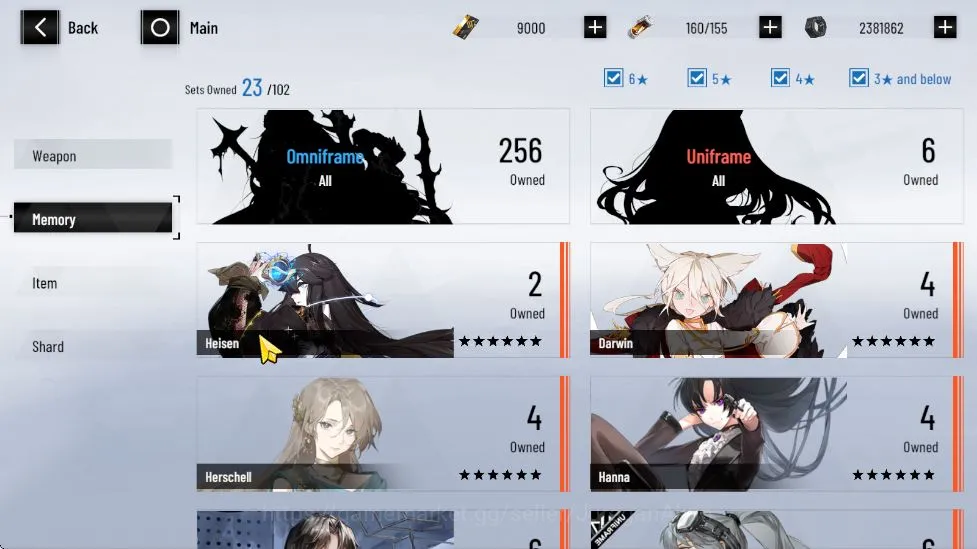 Punishing: Gray Raven Accounts ASIA | Lucia CW+Sign, Nanami ST, Feral | 9K BC | C image 6