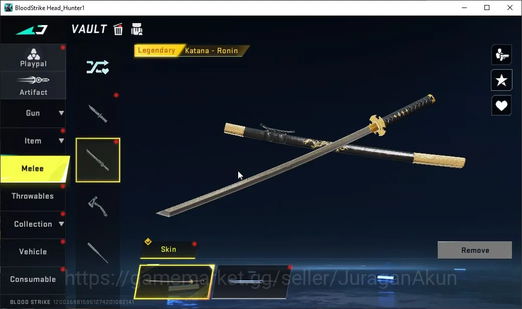 Blood Strike Accounts Asia|Eternal ZERO-Odashadow|Melee Katana|Limit RPK image 4