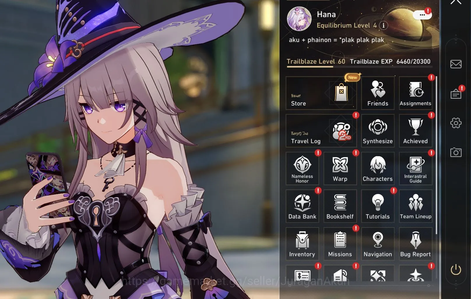 Honkai Star Rail Accounts Mid Game ASIA [TL60] 7 Limited (The Herta+Sign,Firefly,Castorice,RuanMei,etc)(Penacony)|Take 2