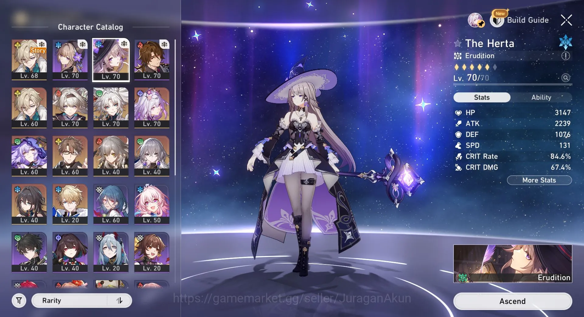 Honkai Star Rail Accounts Mid Game ASIA [TL60] 7 Limited (The Herta+Sign,Firefly,Castorice,RuanMei,etc)(Penacony)|Take 3