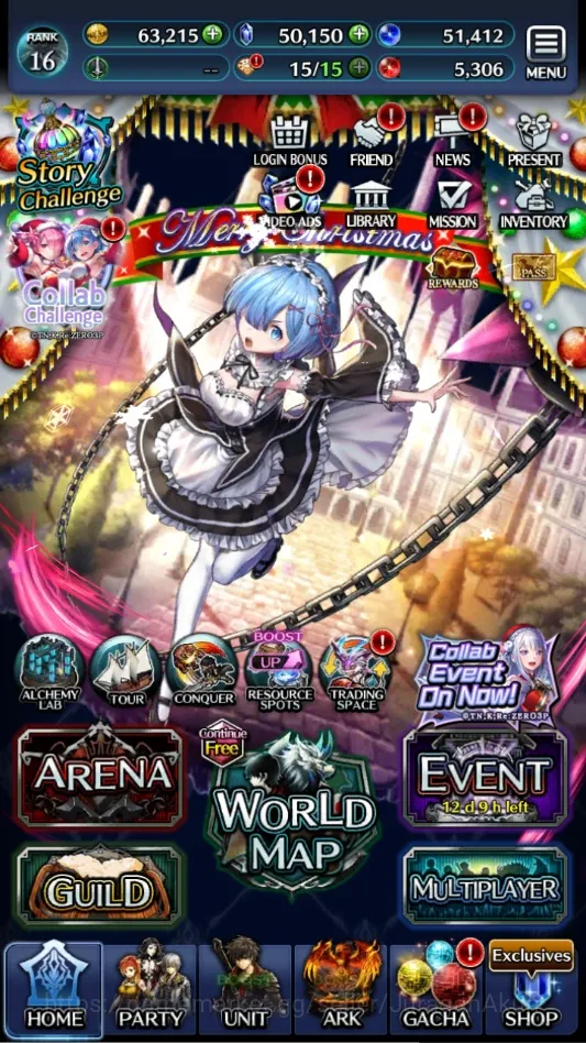 Last Cloudia Low-End Global|Starter 50K Crystal+Collab Re:Zero (Rem & E image 1