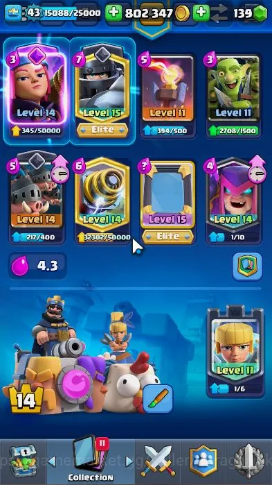 Clash Royale Accounts Lvl 43|Trophy 7217|8 Year ACC|Limited Skin|KTL 14| image 2