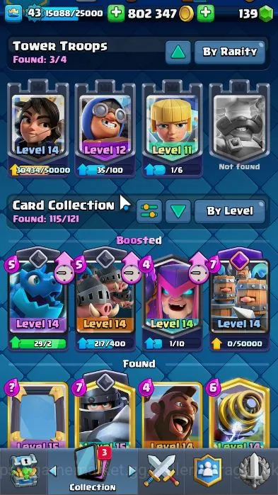 Clash Royale Accounts Lvl 43|Trophy 7217|8 Year ACC|Limited Skin|KTL 14| image 3