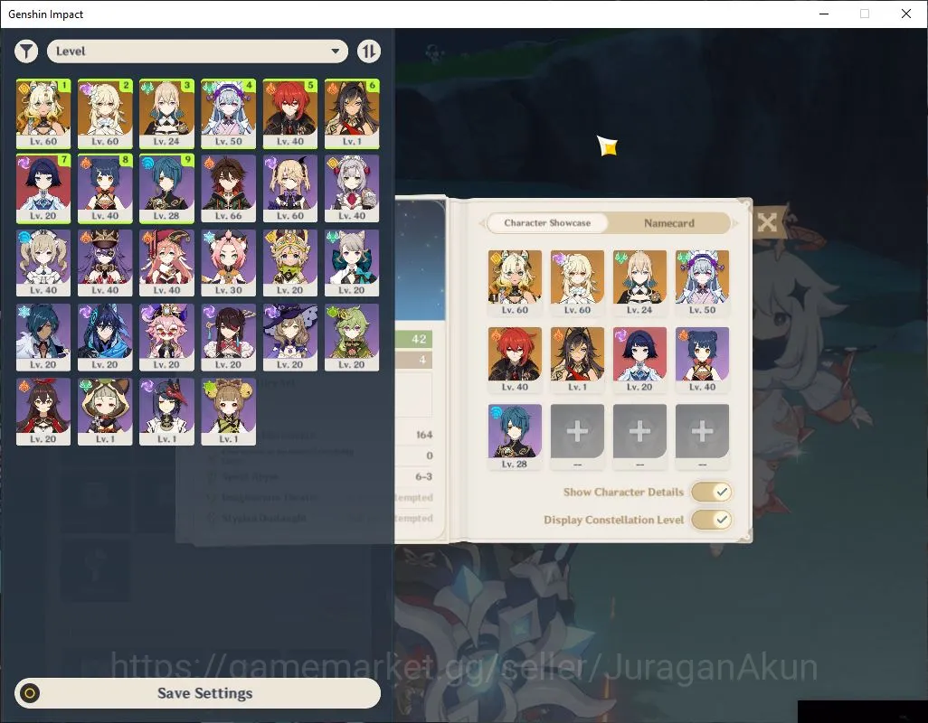 Genshin Impact Mid Game ASIA|AR 42|Starter Xilonen C1|[Diluc,Jean,Ororon,F image 1