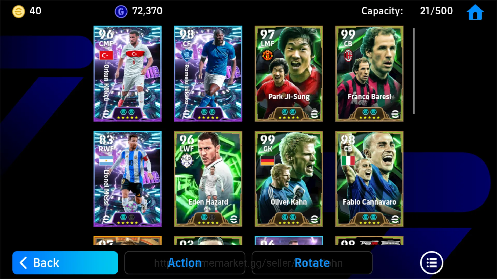eFootball Accounts power 3166 | romelu lukaku | gerard pique | sergio image 2