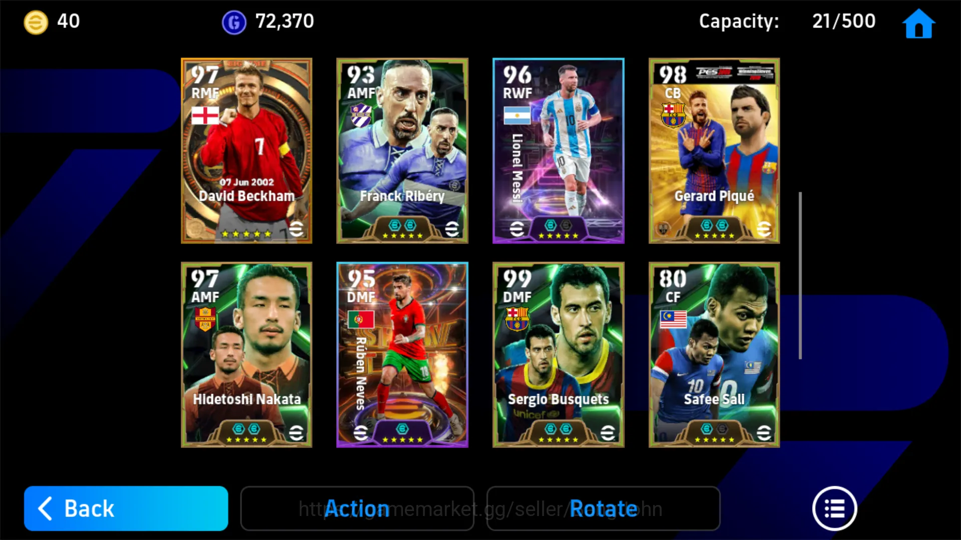 eFootball Accounts power 3166 | romelu lukaku | gerard pique | sergio image 3
