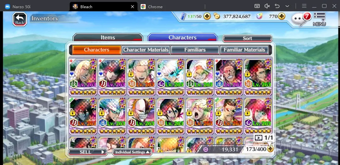 Bleach: Brave Souls Accounts Mid-Tier [GLOBAL] 3871 Premium Summon Ticket | Ichigo+Rukia 10th Aniv,TYBW25 3