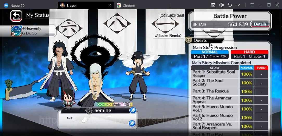 Bleach: Brave Souls Accounts Mid-Tier [GLOBAL] 3871 Premium Summon Ticket | Ichigo+Rukia 10th Aniv,TYBW25 6