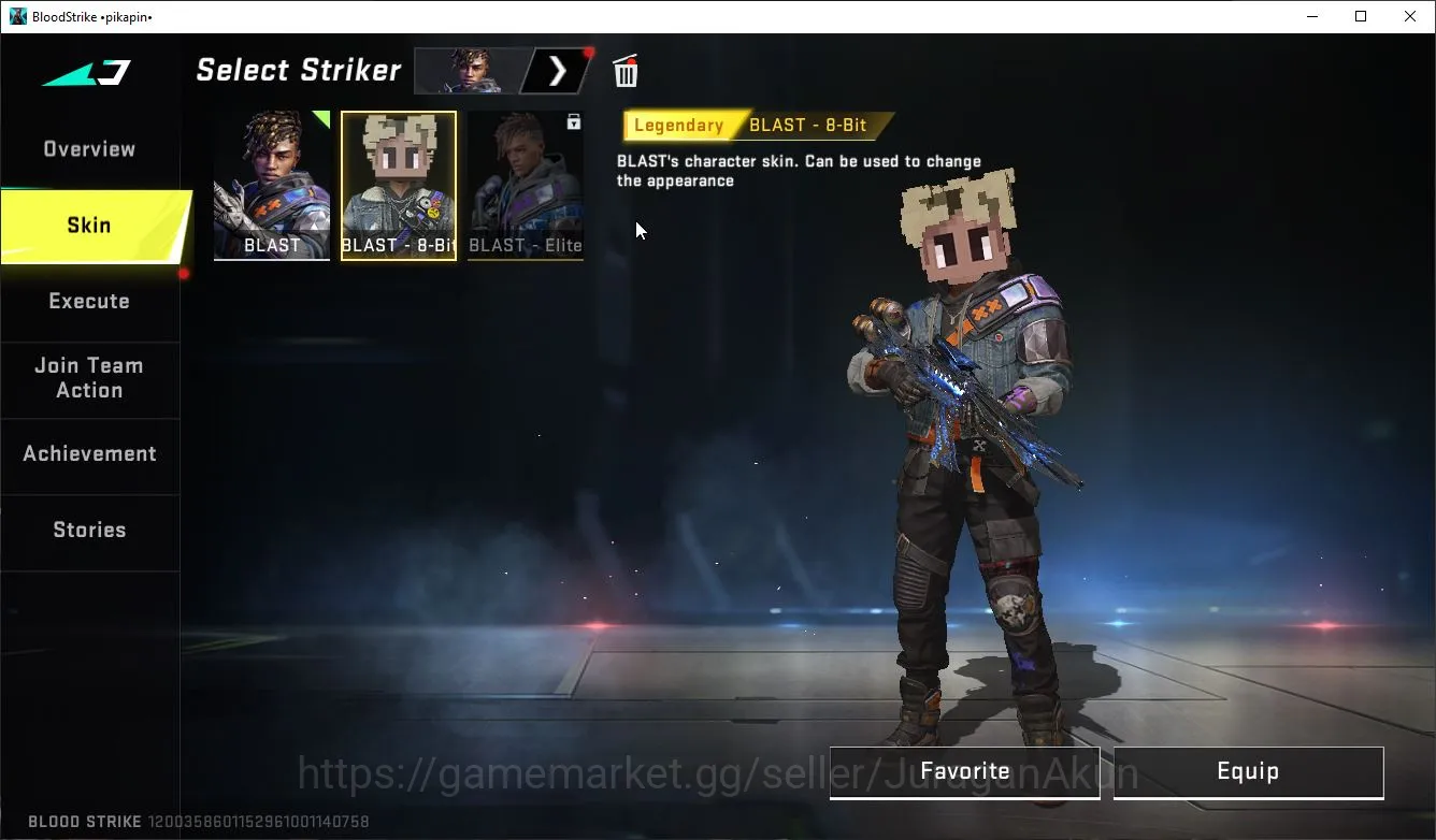Blood Strike Accounts Asia|1 ETERNAL (AK47-Overload)| Collab(Ran-AOT,M70 image 2