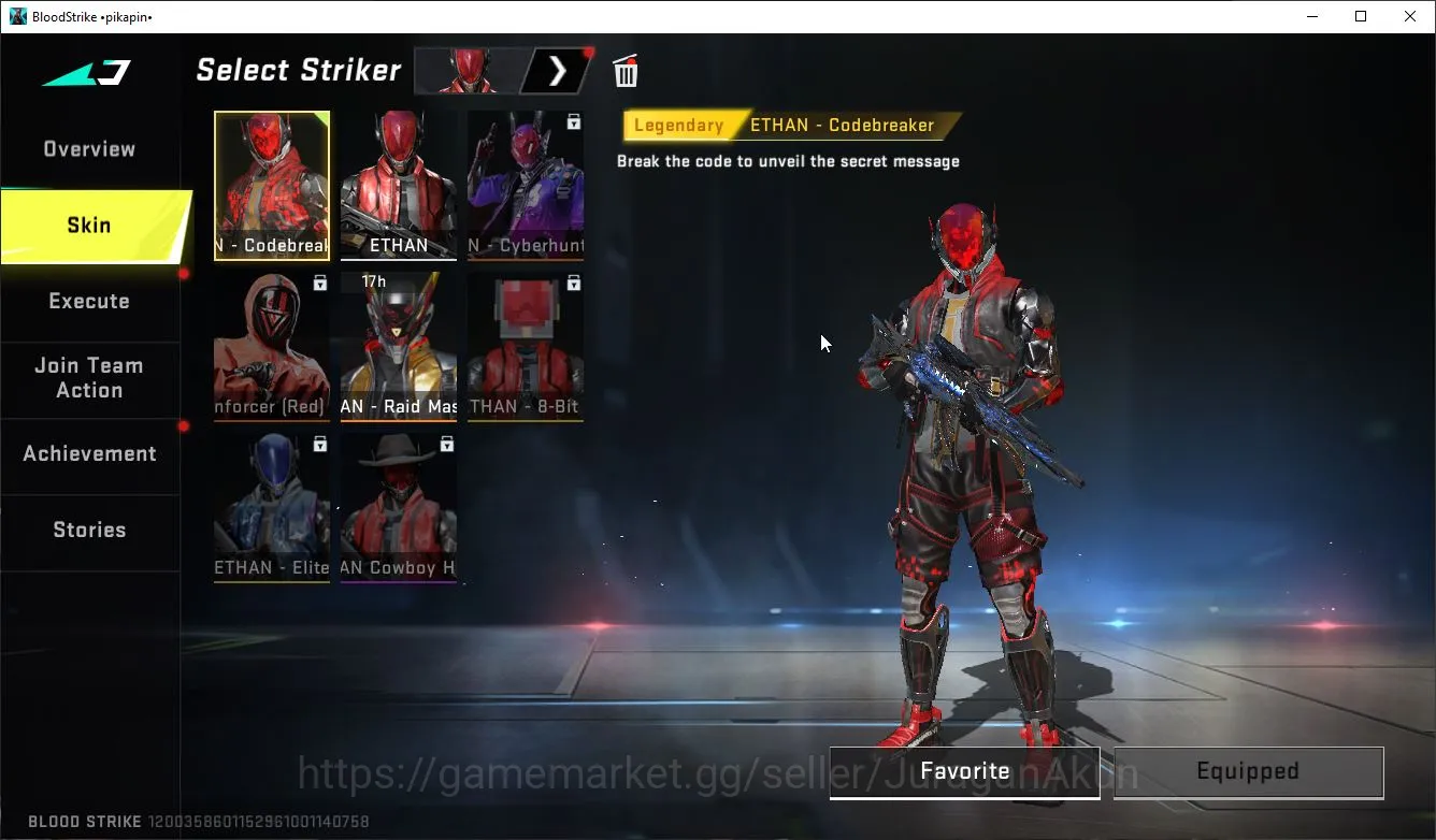 Blood Strike Accounts Asia|1 ETERNAL (AK47-Overload)| Collab(Ran-AOT,M70 image 3